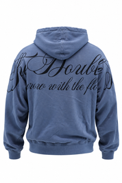 Hoodie Italic Blue