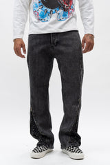 Jeans Flare Svarovsky Grey