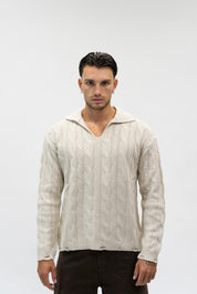 Maglione Curly Beige