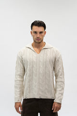 Maglione Curly Beige