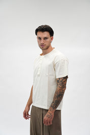 T- shirt Serafino Jersey White