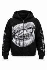 Hoodie Metallic Grillz Lips