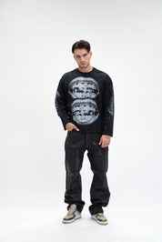 Jeans Baggy Studded Wax