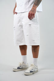 Jorts Rock White