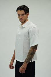 Polo Mano Lino White