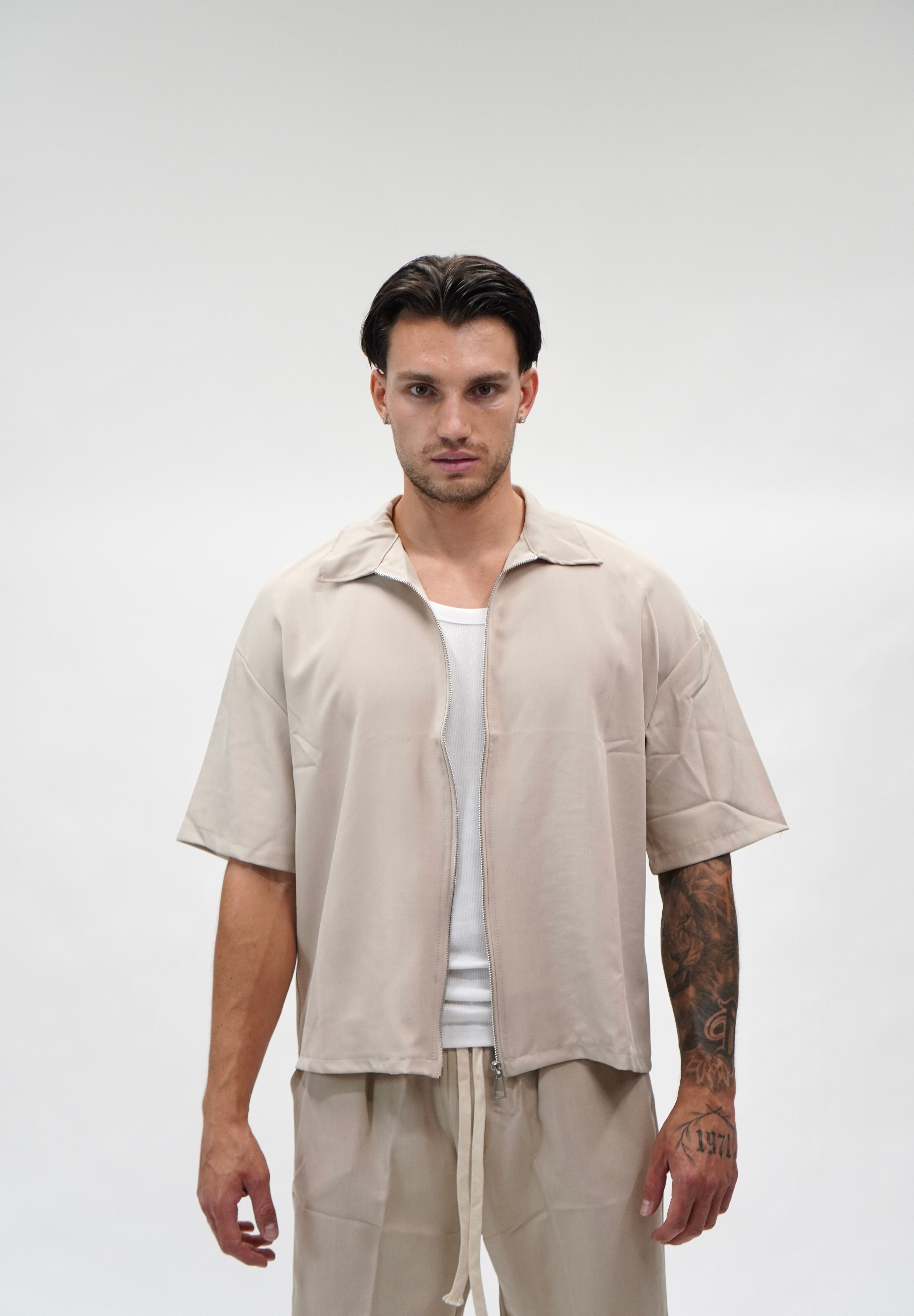 Coordinato Zipped Beige