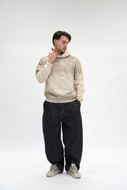 Hoodie Riches Distressed Sand