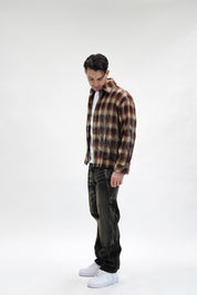 Camicia Flanella Flame Bordeaux